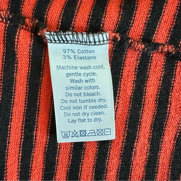 Clare V. Le Tube Skirt in Black & Poppy Stripe | XXL | EUC - Picture 9 of 10